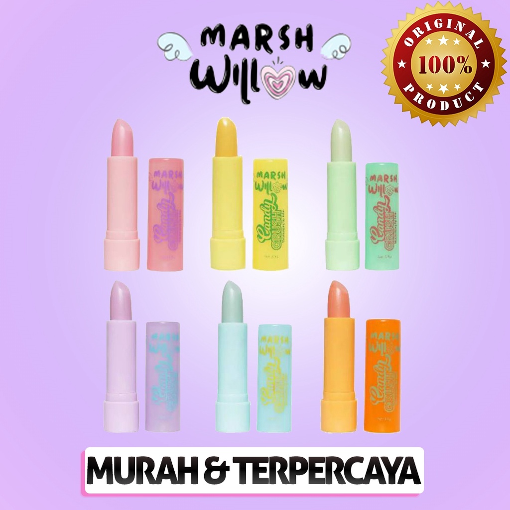 Jual MarshWillow Candy Crush Lip Balm Kiss Bar / Lip Balm Marshmillow