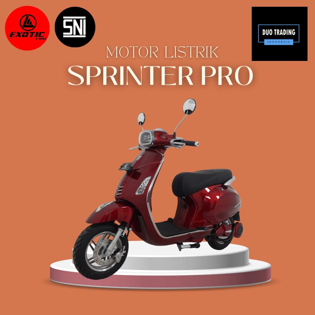 Sepeda Motor Listrik Vespa Listrik Sprinter Pro Pacific Exotic