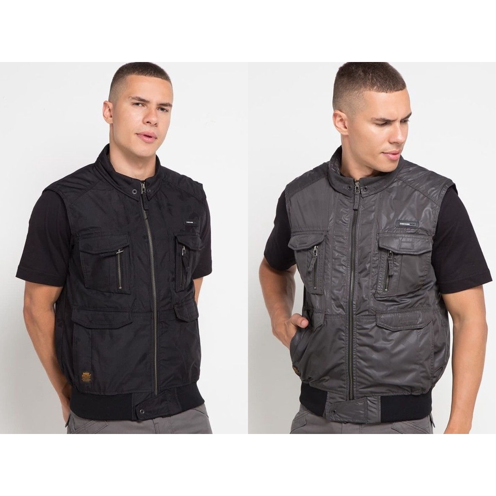 JAKET ROMPI MGEE WALTER C004 - BLACK & GREY