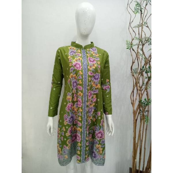 Tunik batik unggul jaya motif merak bisa couple tersedia ukuran jumbo