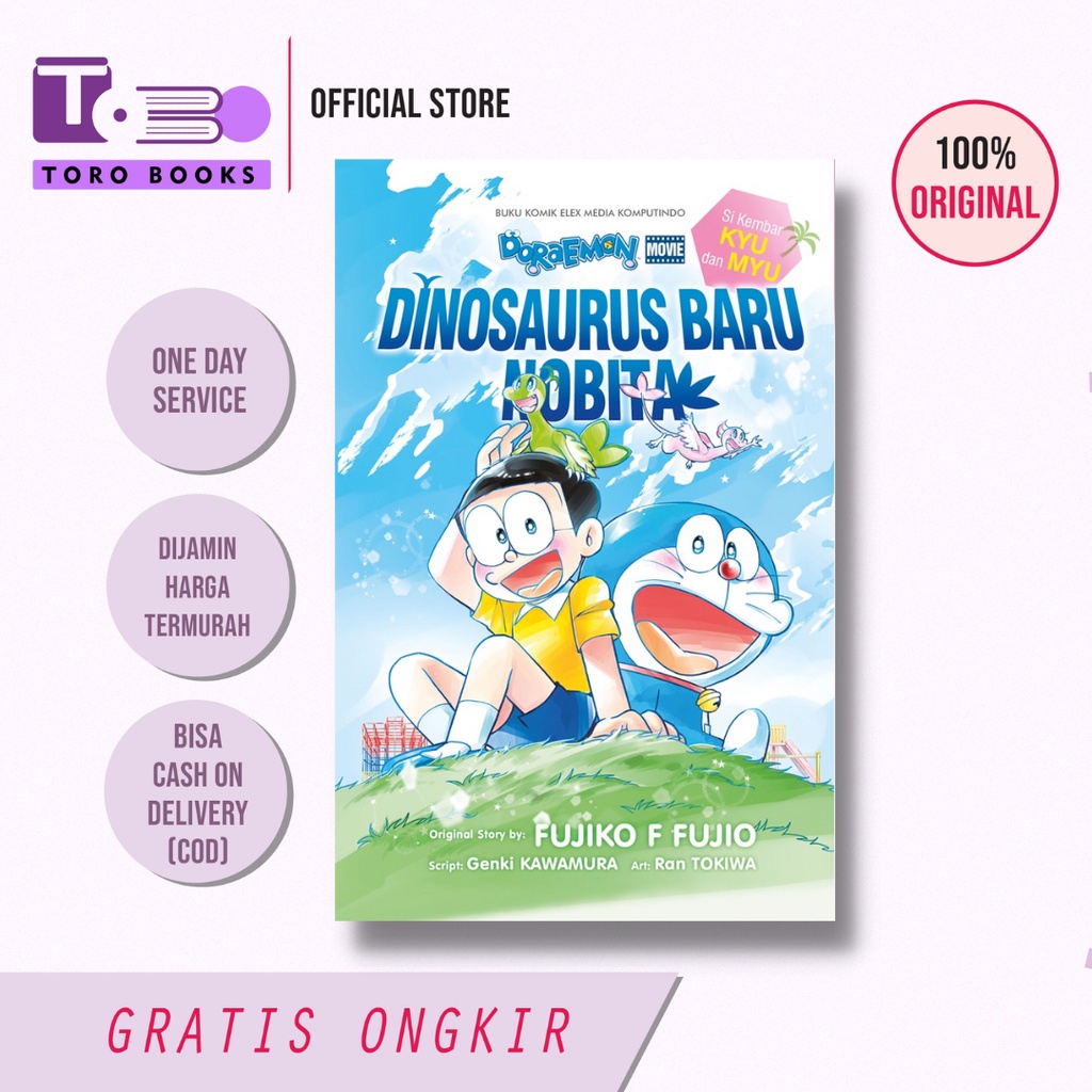 Komik Doraemon Movie: Dinosaurus Baru Nobita Si Kembar Kyu dan Myu