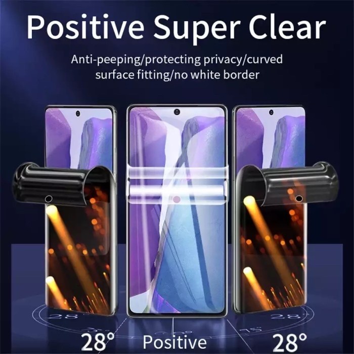 REDMI NOTE 9 / NOTE 9 PRO ANTI GORES HYDROGEL SPY PRIVACY SCREEN GUARD PROTECTOR PLASTIK JELLY LENTUR