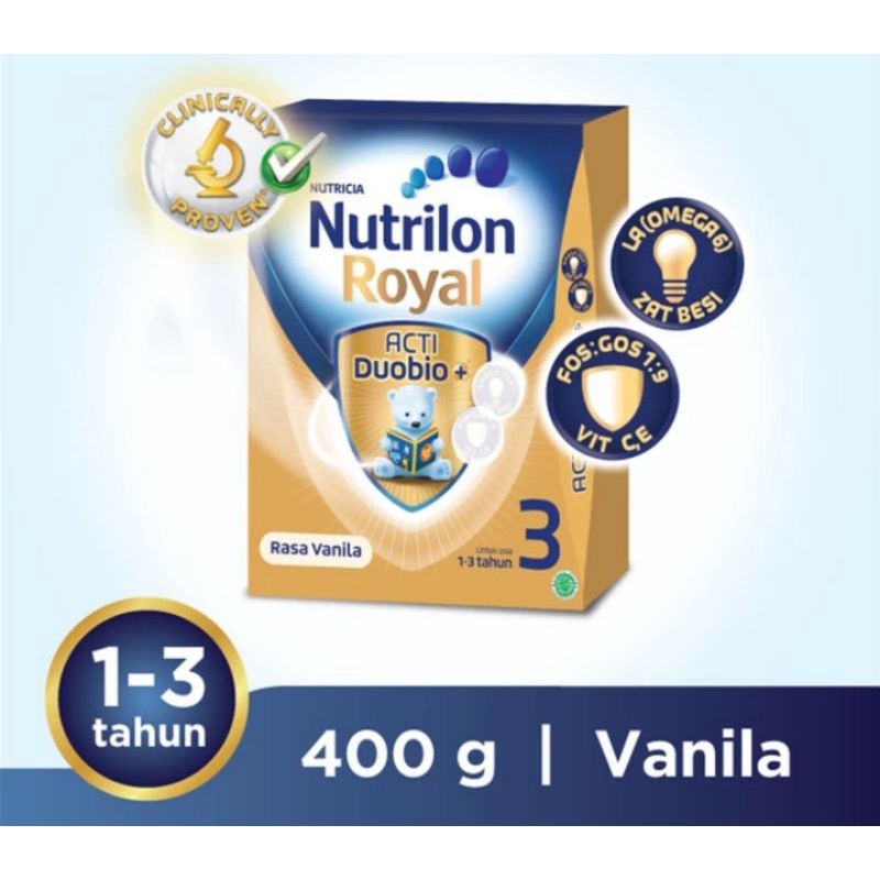Nutrilon Royal 3 Vanila 400GR - Susu Pertumbuhan