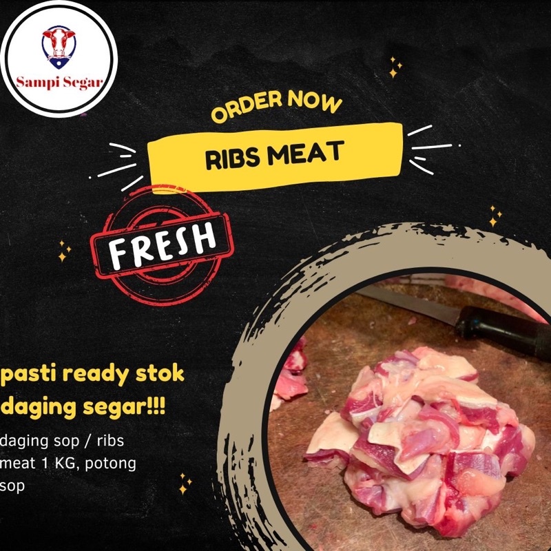 

Daging sop / RIBS MEAT 1kg PREMIUM