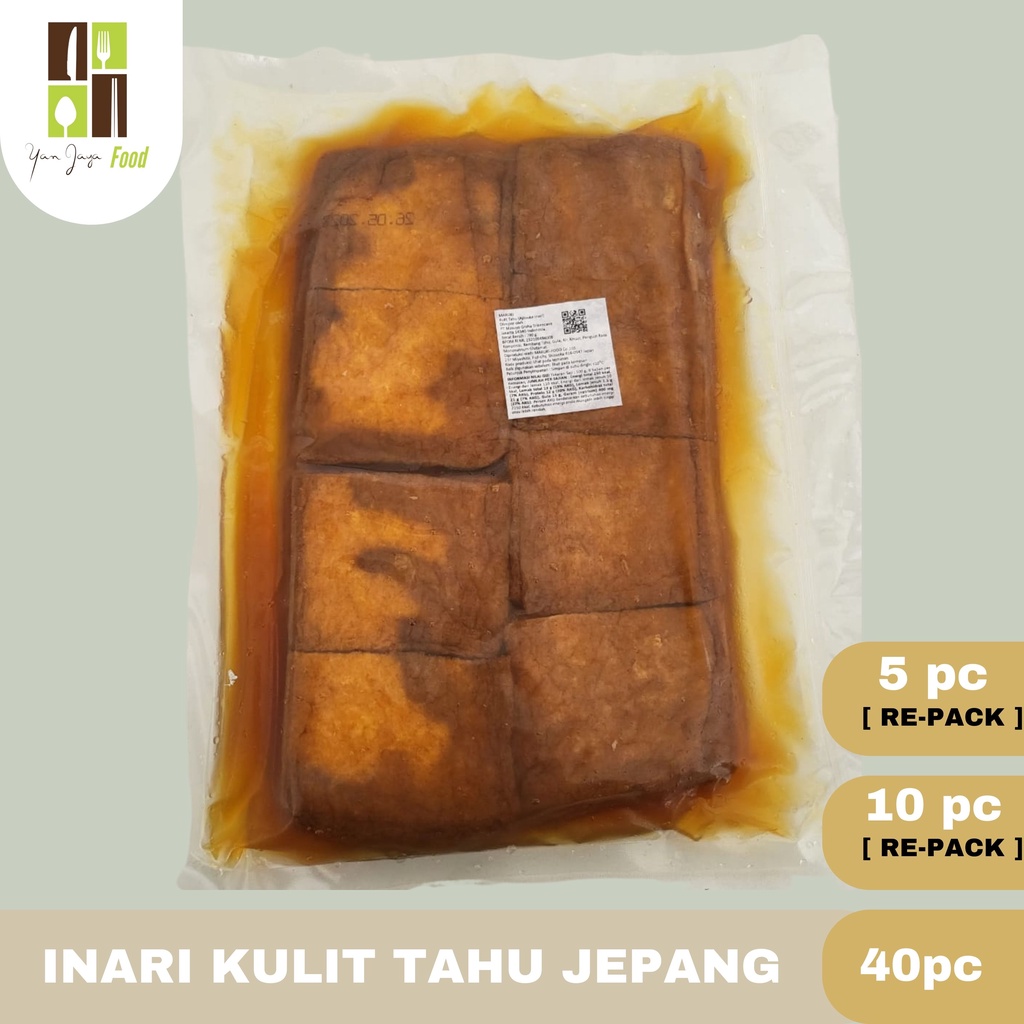 Inari Kulit Tahu Jepang Kulit Sushi Kulit Lumpia Dimsum [40PCS (8 KOTAK)]