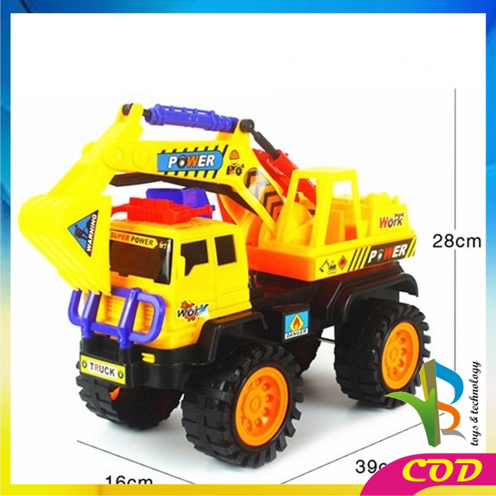 RB-M188 Mainan Anak Mobil Mobilan Truk Besar Mainan Truk Pasir Dump Truck / Mobil Beko Excavator