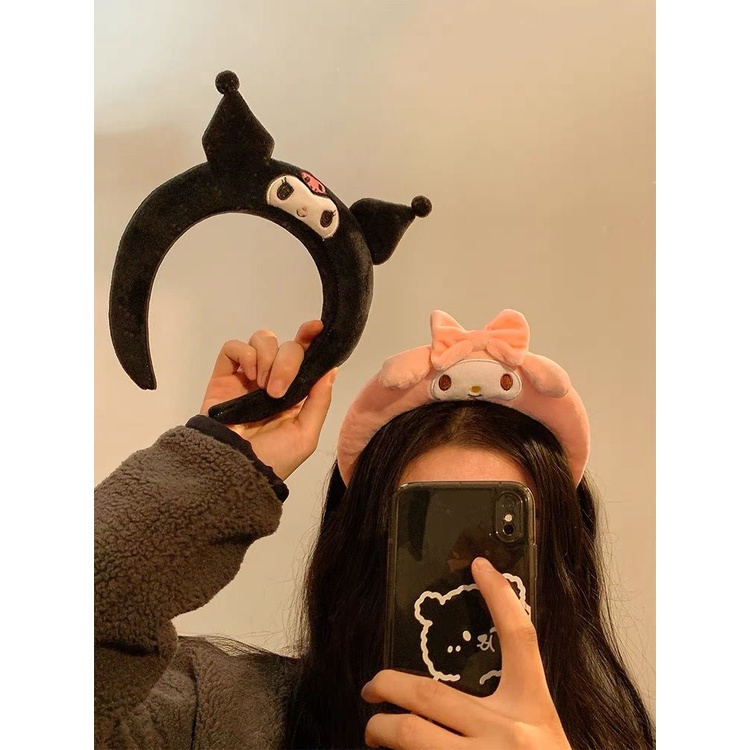 BANDO BANDANA CINNAMOROLL KUROMI MELODY POMPOMPURIN HEADBAND TEBAL AKSESORIS RAMBUT IMPOR