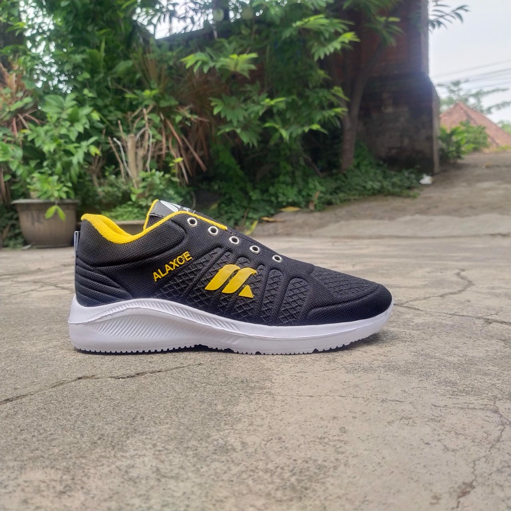 PROMO SUPER SALE NEW PRODUK// BEST SELLER SEPATU PRIA UK 36-43 WARNA HITAM KUNING /ORIGINAL/ WANITA SNEAKERS VIRAL