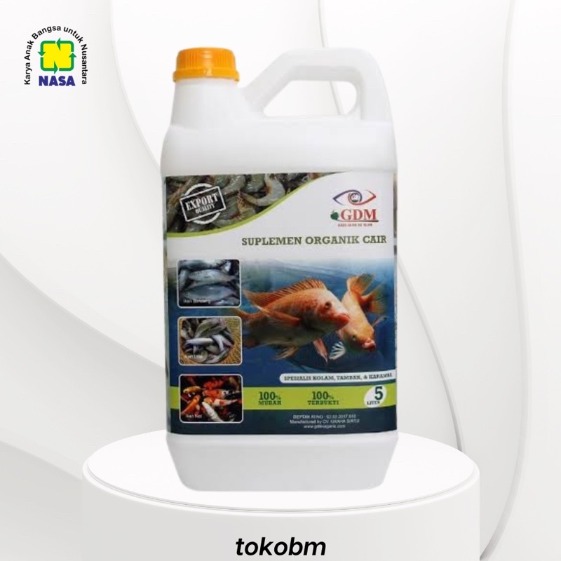 GDM Ikan Perikanan 2 Liter Suplemen Organik Cair Kolam Tambak Karamba