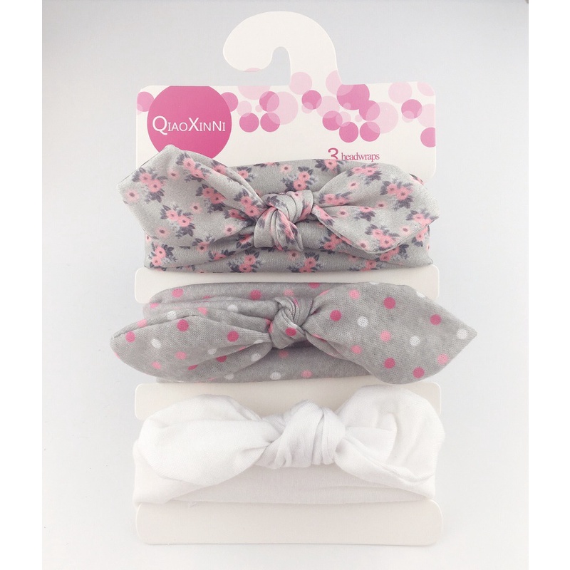 ByKiddos -  Set Bandana Bayi Premium / Headband Anak Kain Import Motif 1 SET 3 PCS