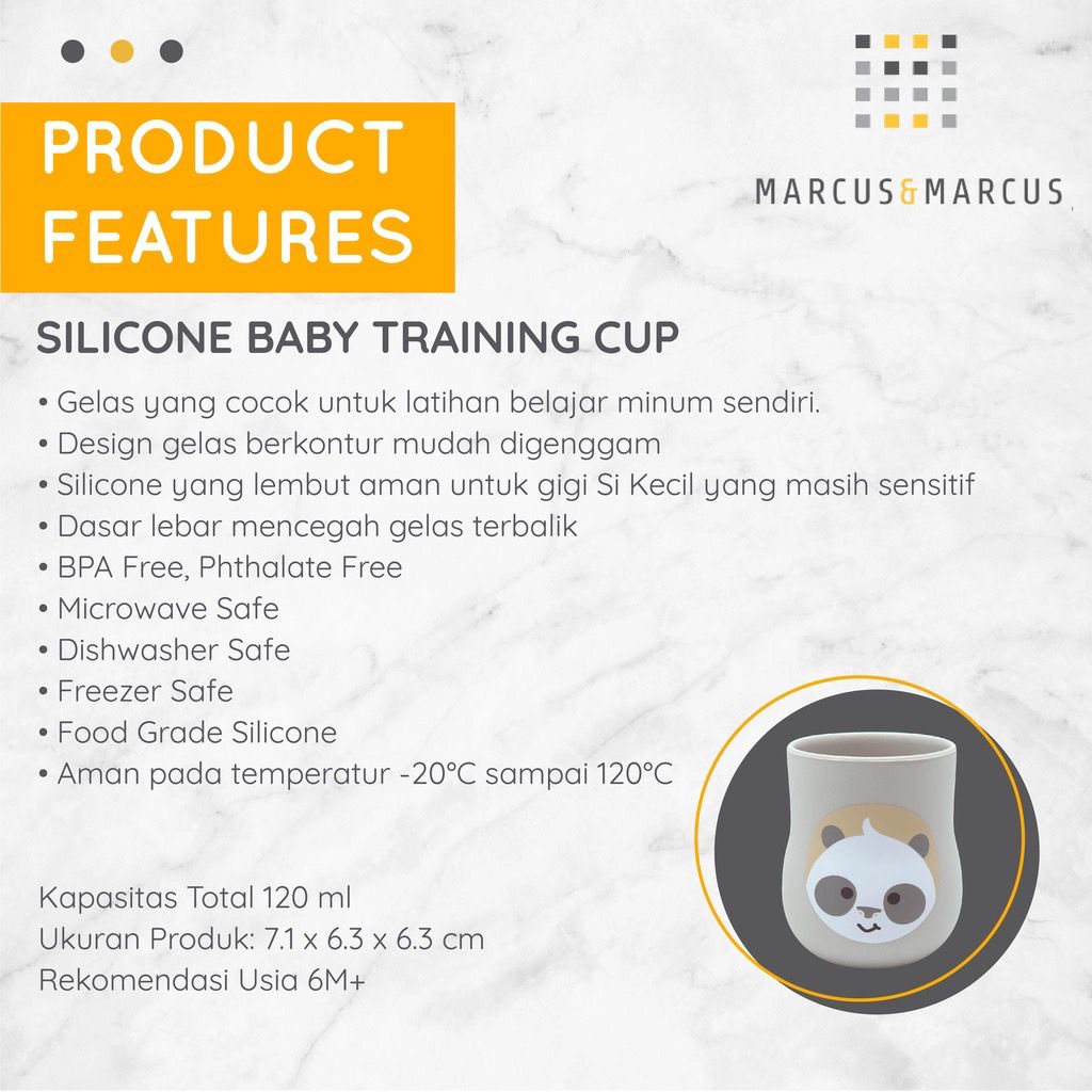 Marcus&amp;Marcus Training Cup / gelas minum bayi / gelas bayi / training cup / marcus