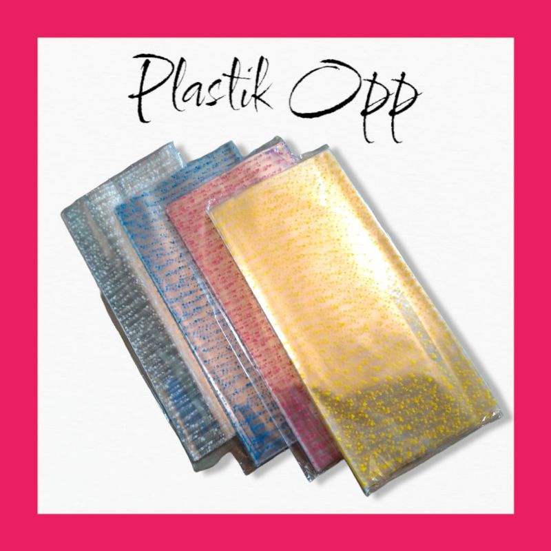 

Plastik ultah /plastik souvenir Opp pembungkus makanan Uk: 20 X 45 CM + kawat mas