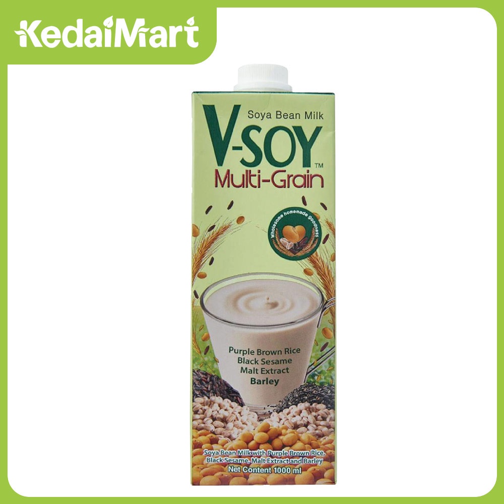 

V-Soy Multi Grain Soy Milk UHT 1000 ml