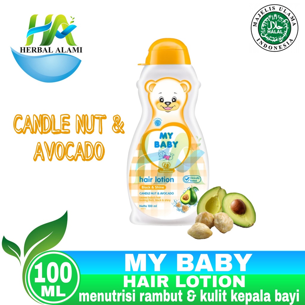 My Baby Hair Lotion Black Shine 100 mL - Minyak Rambut Bayi