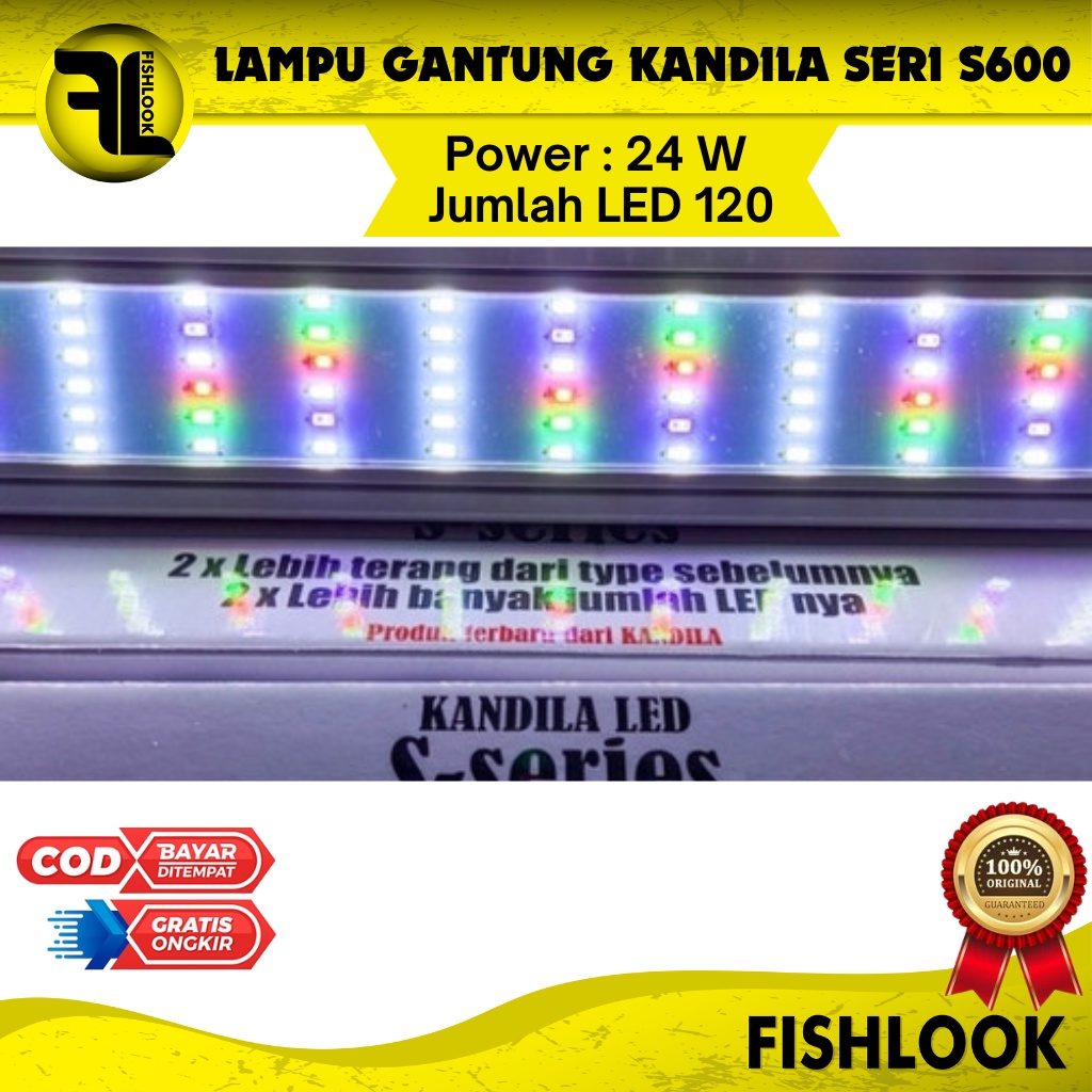 LAMPU KANDILA LED S600 S-600 24W AQUARIUM AQUASCAPE GANTUNG DEKORASI