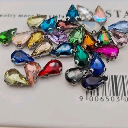 swarovski cangkang super ukuran 5x8 bentuk TETES  per butir