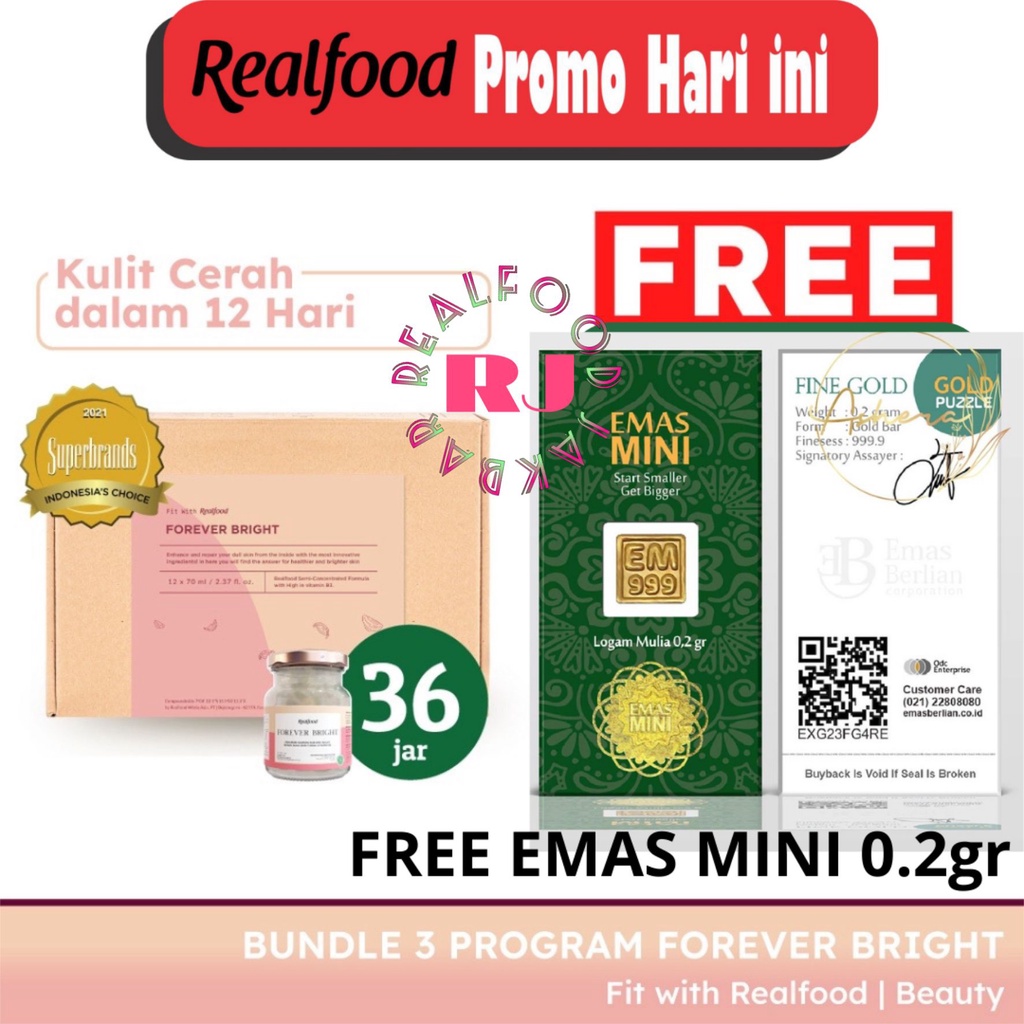 

Realfood Triple Bundle Forever Bright Free Free Gift