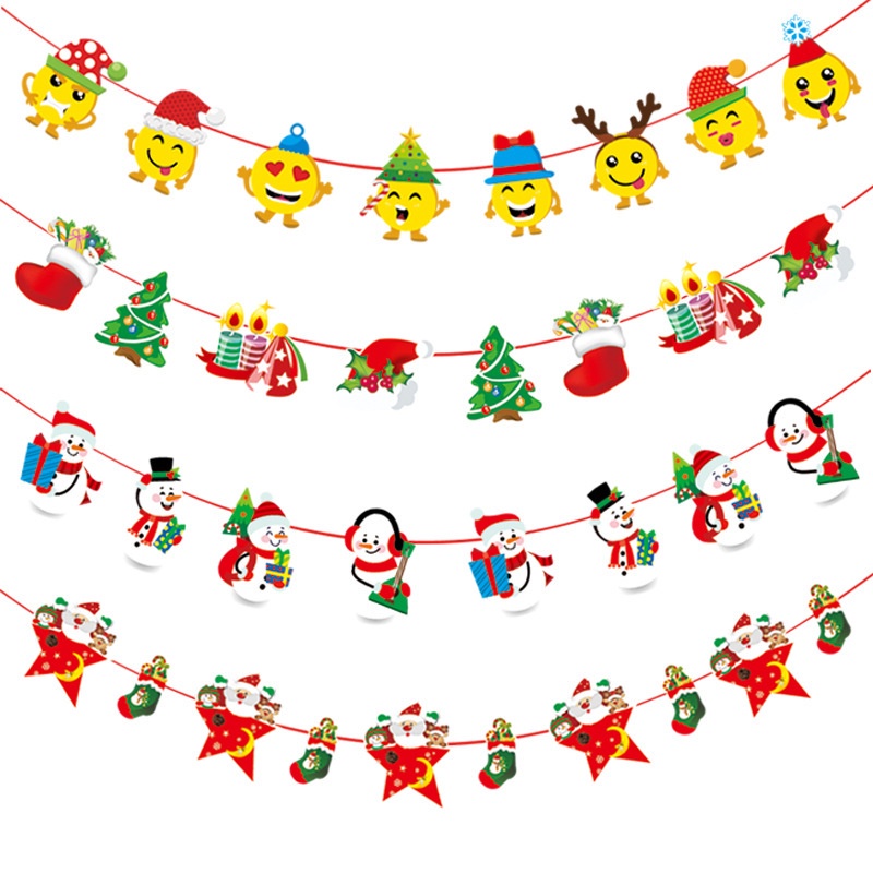 Serenity Gantungan Banner Natal Motif / Banner Tulisan Merry Christmas - GBN01