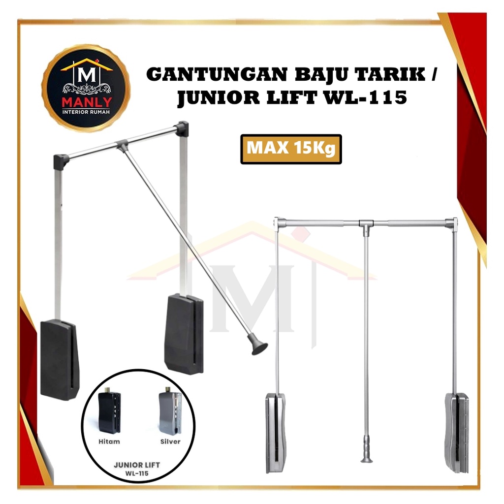 Ambos Lift / Wardrobe Lifter / Gantungan Baju Tarik Lemari / Junior Lift WL-115