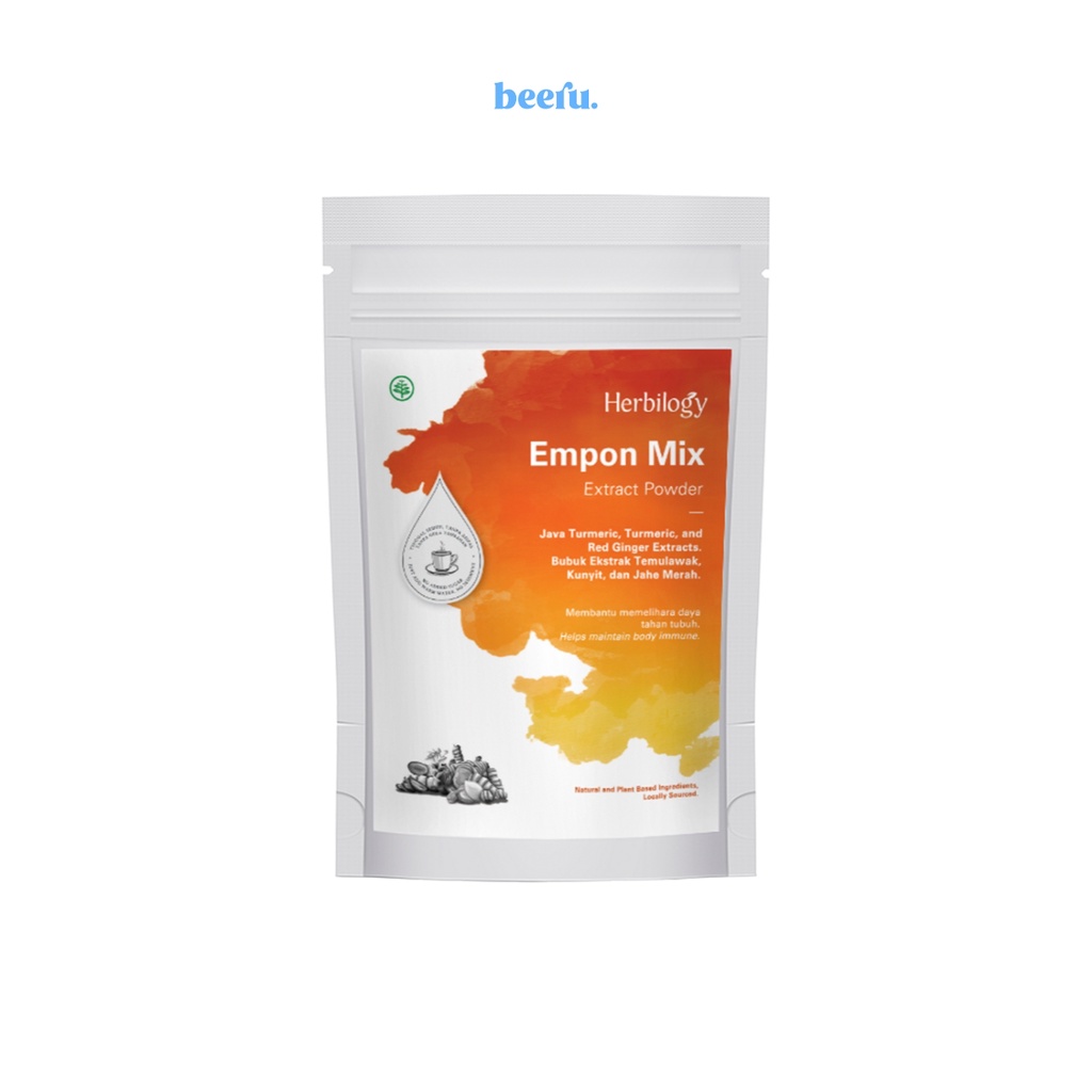 Herbilogy Empon Mix (Bubuk ekstrak Kunyit, Temulawak, Jahe Merah) - 100gr