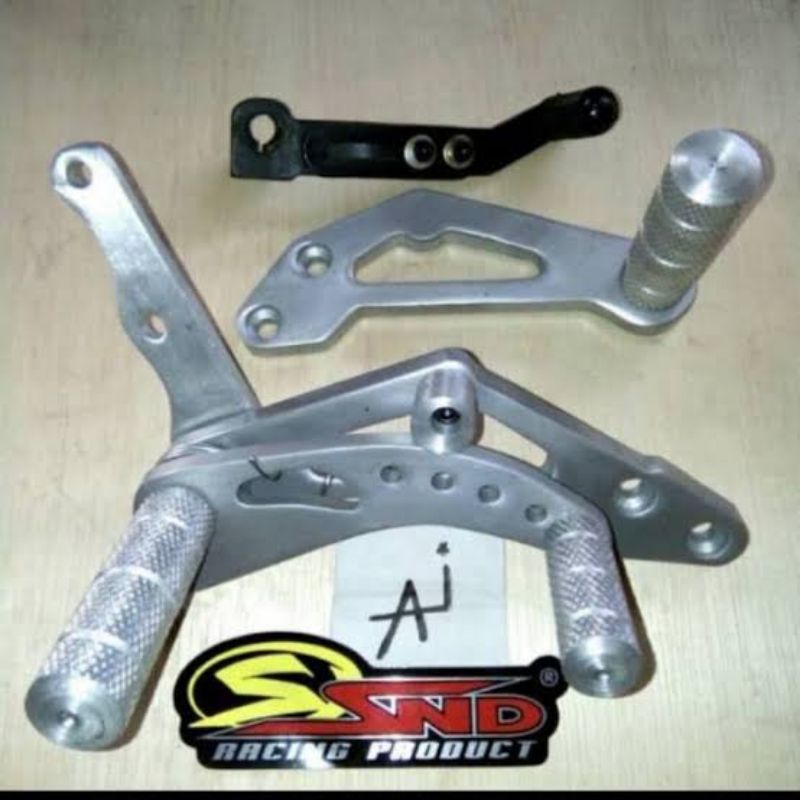 underbone footstep pijakan depan snd tebal kuat dan presisi, cocok pnp suzuki satria fu 150 karbu ol