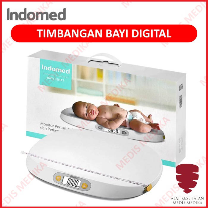 Timbangan Digital Bayi Sehat Indomed Infant Baby Scale Berat Tinggi Badan