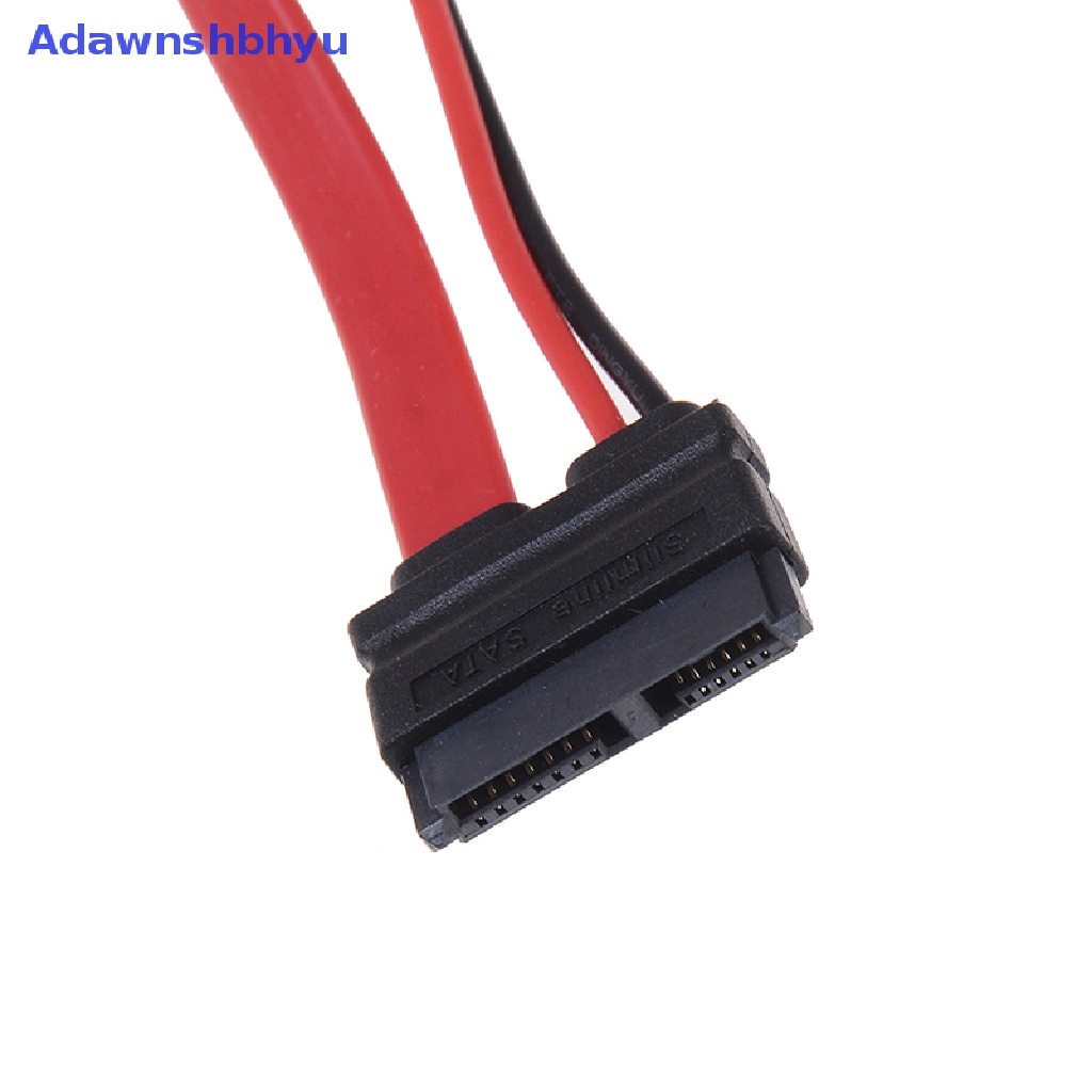 Kabel SATA slimline Adhyu7+6Pin Untuk slim latop SATA DVD+/ -RW Kabel Listrik Drive Ke PC ID