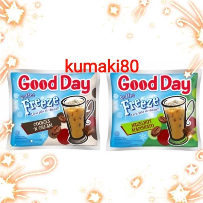 

[BISA COD] Good day coffee freeze hazelnut macchiato & cookies 'n cream 1 renteng