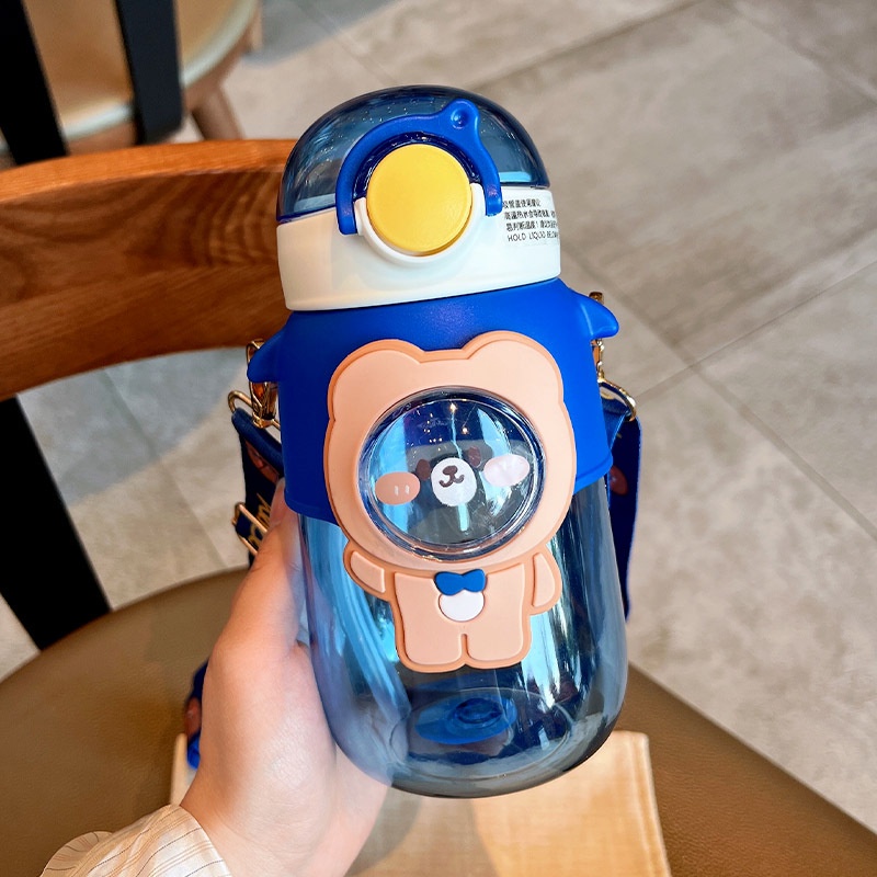 BOTOL MINUM ANAK / BABY KAPASITAS 700ML KARAKRTER LUCU BPA FREE-COVER BIRU HX776