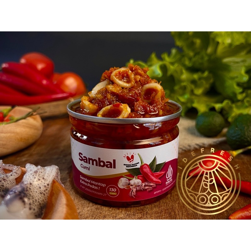 

Sambal cumi Idefresh Premium 100% Halal