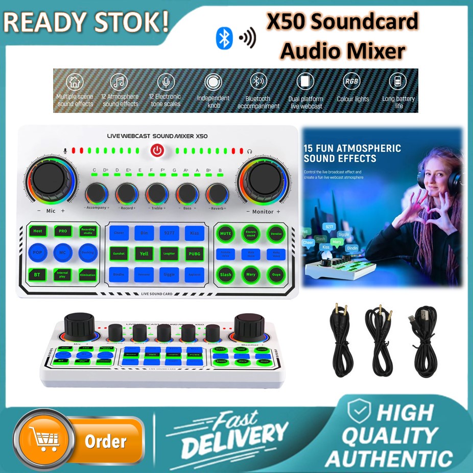 Jual Sound Card X Soundcard X Live Audio Mixer Broadcast Recording