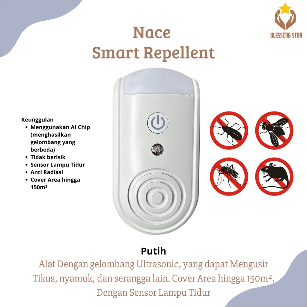 Nace Smart Repeller Mengusir Tikus Nyamuk anti Kecoa