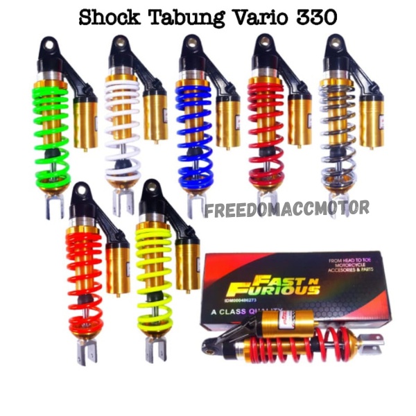 Shockbreaker Shock Tabung Belakang Vario 150 import fast n furious bahan berkualitas