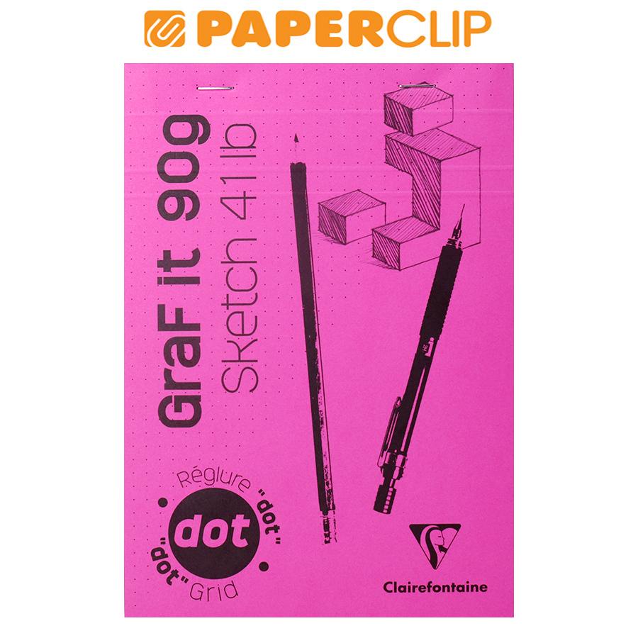 

SKETCHBOOK CLAIREFONTAINE GRAF IT DOT 96651C-MA A5 MAGENTA