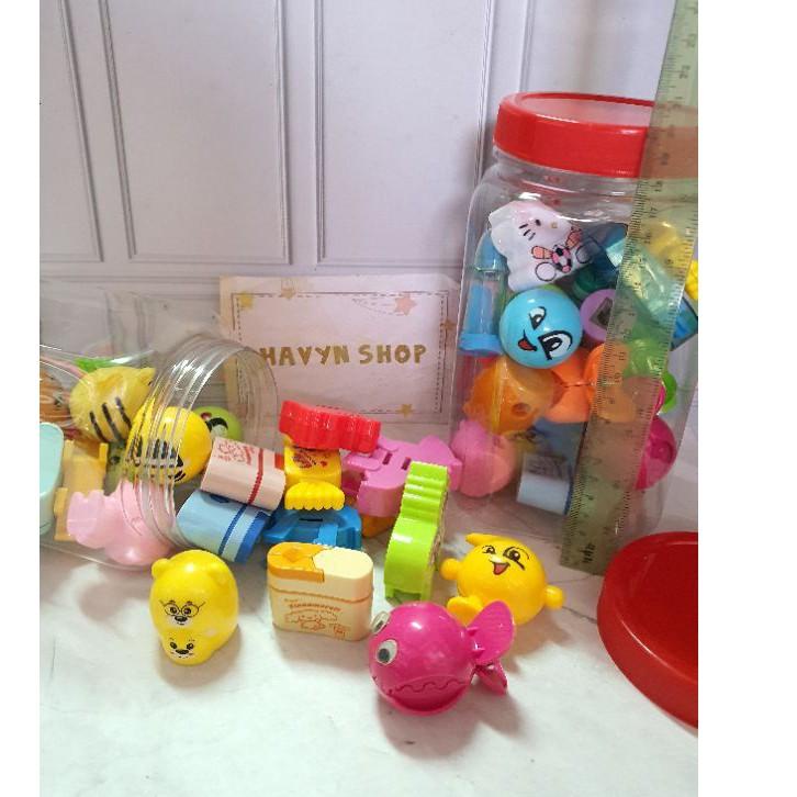 

[PRODUK 68GIJ] Serutan toples (1 toples isi 24pc)/rautan toples/penyerut/sharpener RVW