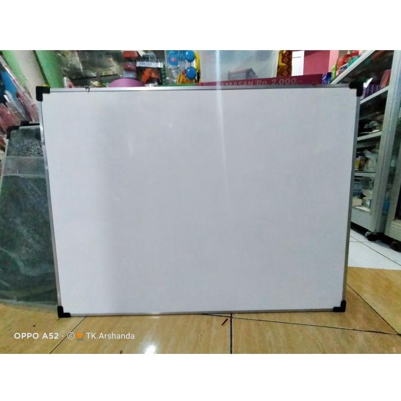 

[G(55 ♥) Papan Tulis 60x80 / white board ukuran besar+ standing gratis spidol+ penghapus terviral