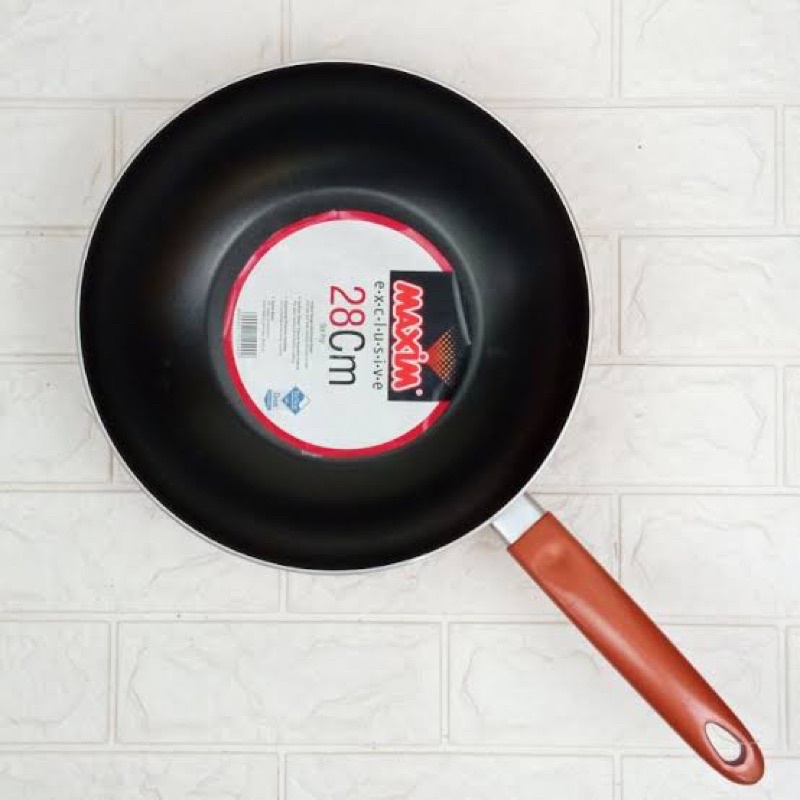 Maxim Exclusive 28cm Stir Fry Deep Wok Pan Teflon Original