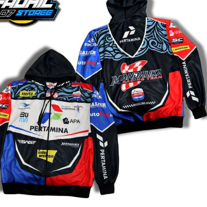 Sale JAKET RACING MANDALIKA/JAKET RACING /JAKET RACING STAR/ BALAP PRINTING  DEWASA PRIA WANITA