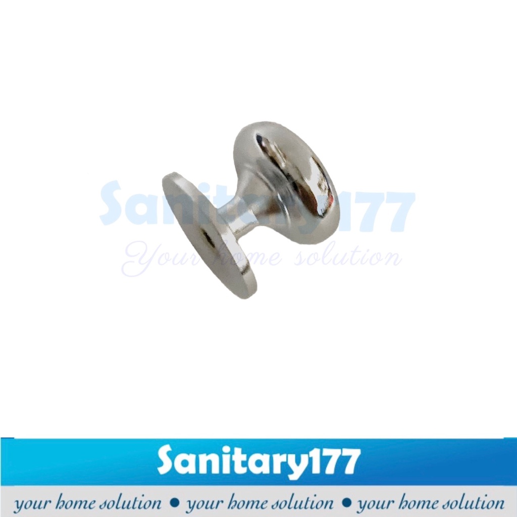 tarikan laci bulat kecil mini doff crom- knop knob pegangan handle handel lemari pintu kitchen set furniture rumah dapur