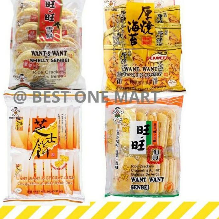 

Termurah dan terbaik >> Want Want Rice Crackers / Shelly Senbei / Cheese Rice Crackers / Seaweed / Senbei Asin