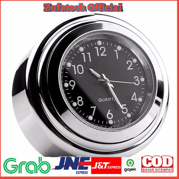 Jam Handlebar Motor Clock - MT-WTCP - Silver