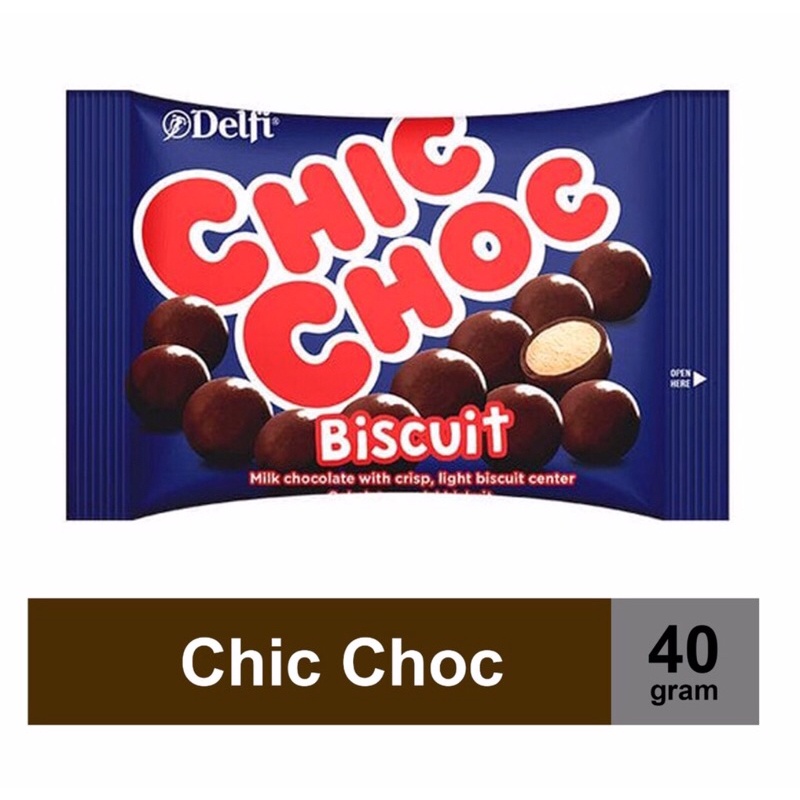 Delfi Chic Choc Biscuit 40gr Coklat Choco Ball