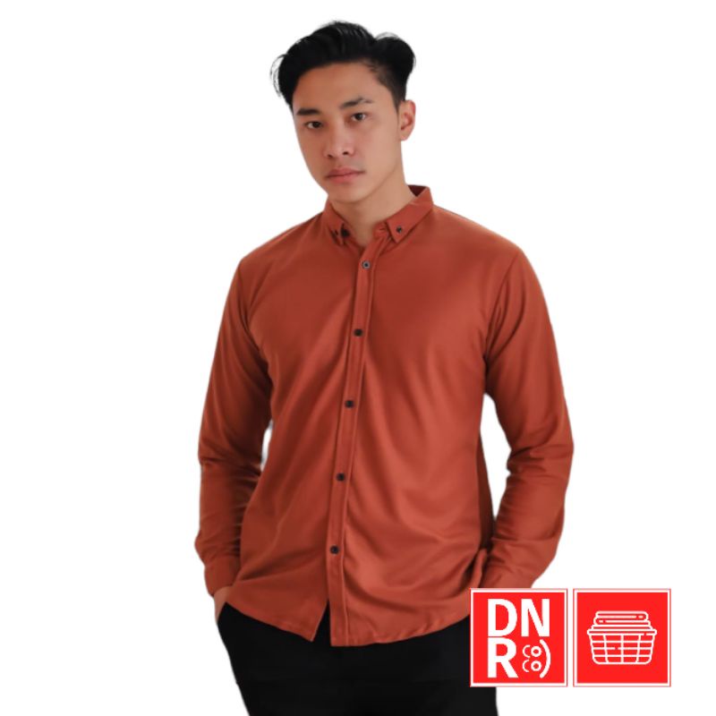 Jual Kemeja Pria Collar Panjang Kemeja Polos Kemeja Slimfit Kemeja