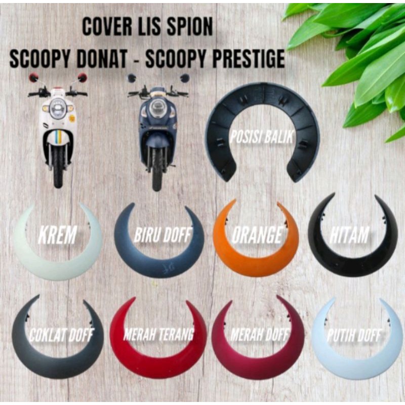 list spion scoopy 2017-2022 merah dof merah gilap abu dof putih dof biru dof k2f k93 original honda