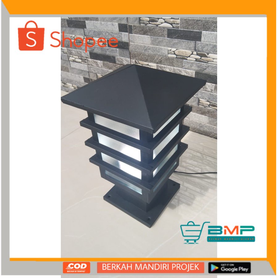Lampu hias pilar pagar minimalis outdoor - Lampu hias taman pagar