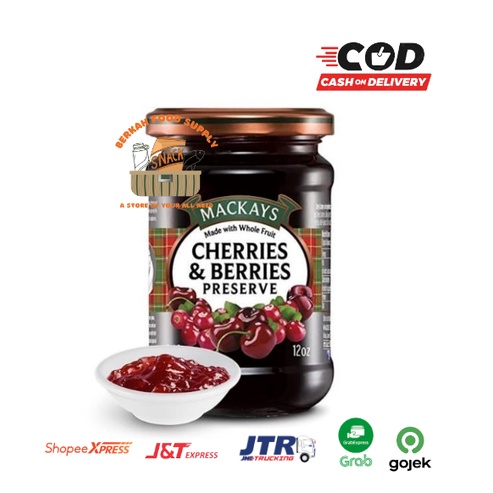 

Mackays Cherries & Berries Jam 340gr / Selai Cherrie & Berrie ORIGINAL