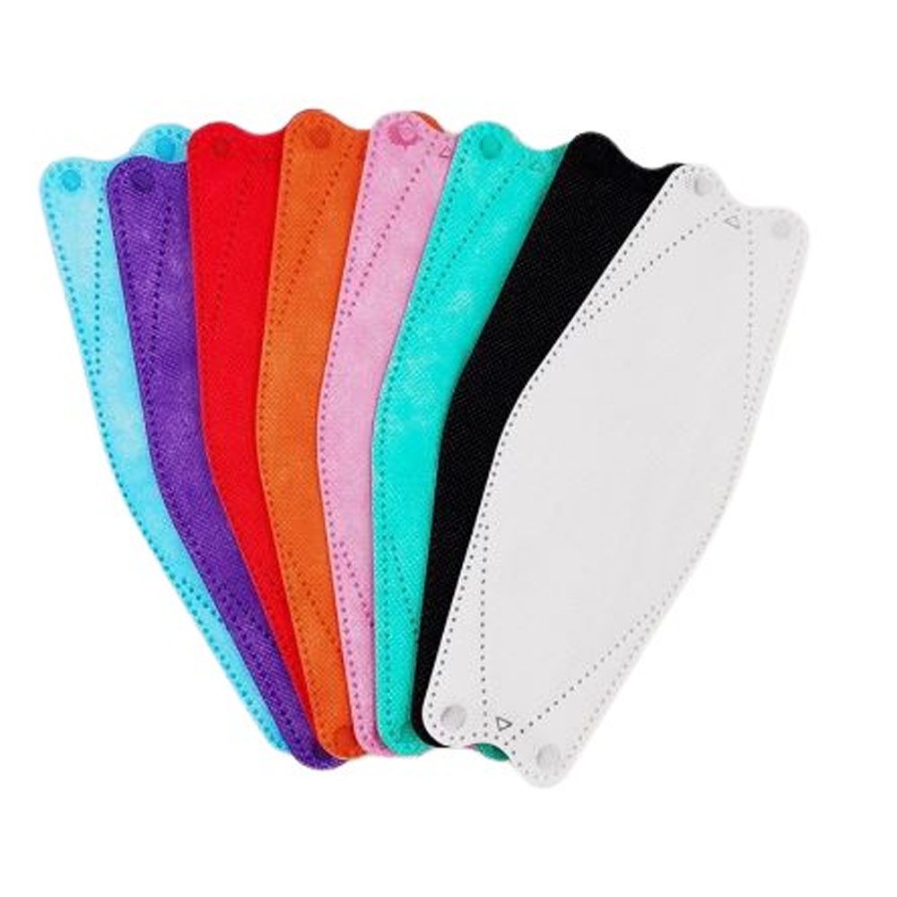 (isi 10pc) Masker Anak WARNA 4 ply Model Korea Masker KF94 Evo Kids Masker Wajah Earloop Anti Virus 4 ply