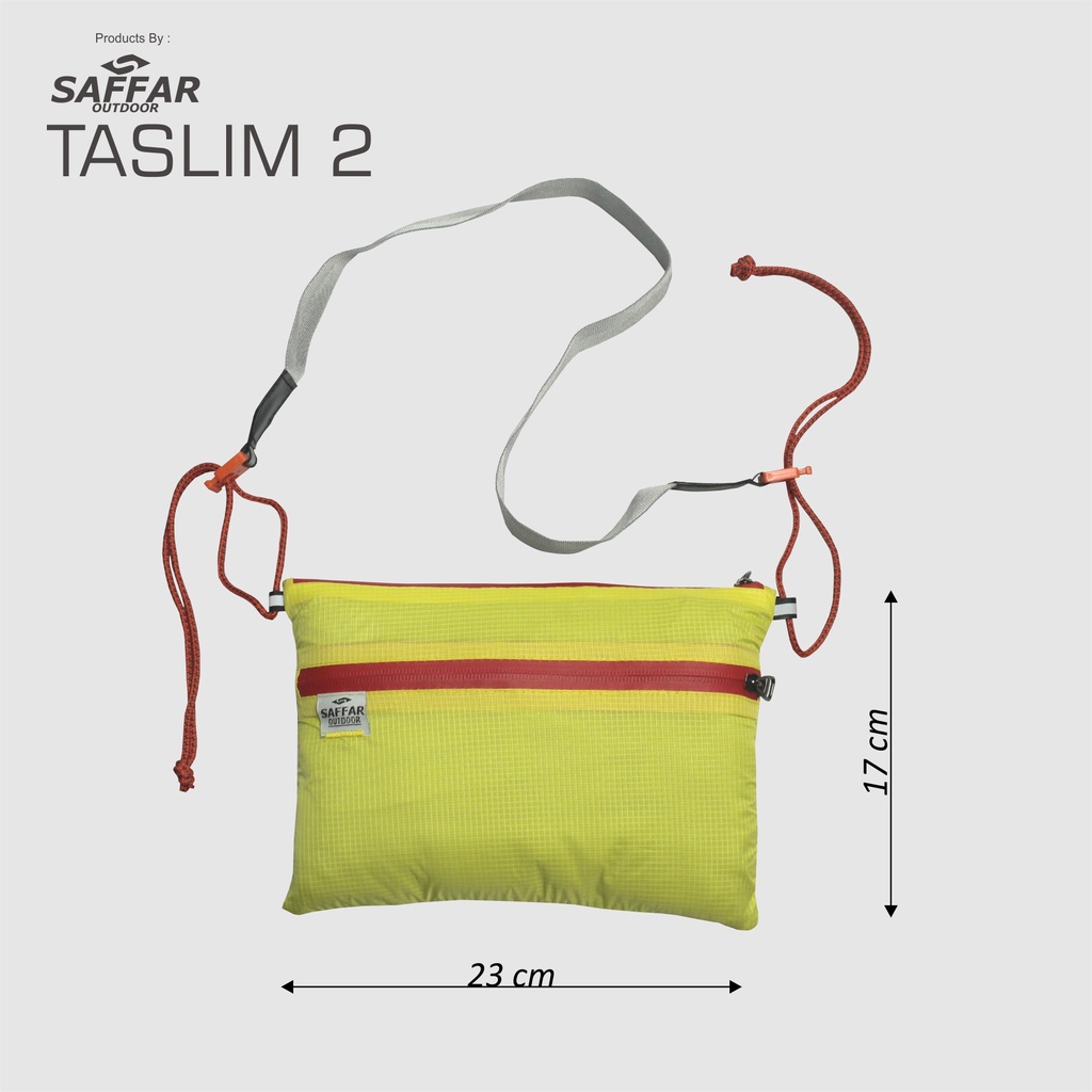 taslim 2 tas selempang ultralight saffaroutdoor - tas slempang pria wanita - tas slempang kece