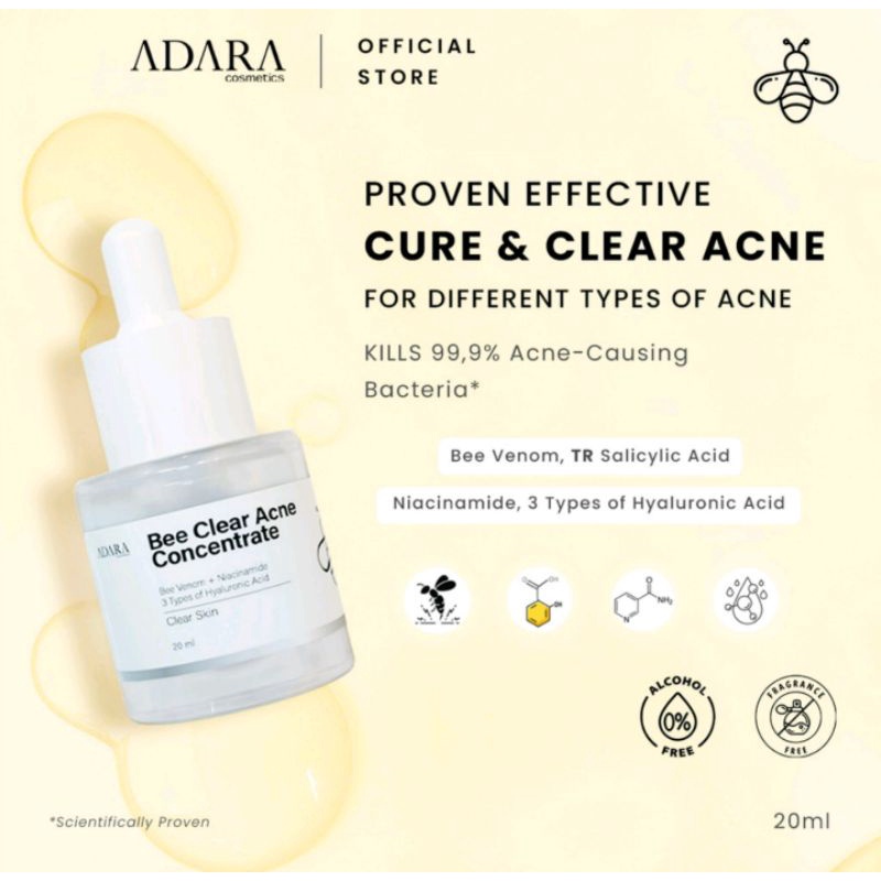 Adara Bee Clear Acne Concentrate - 20ml