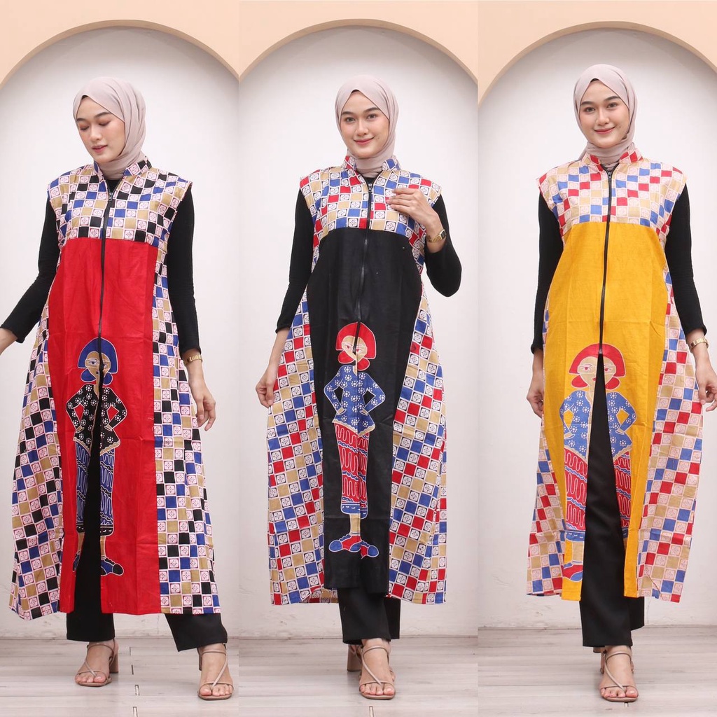 LONGCARDY BATIK PRINTING OUTER TENUN WANITA KEISHAN.ID